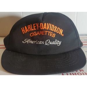 Vintage Snapback Harley-Davidson Cigarettes American Quality Made In USA